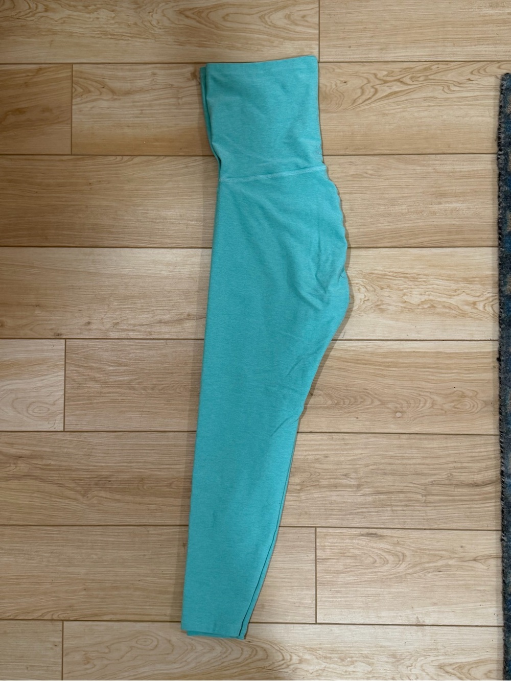 Beyond Yoga Spacedye Midi Maternity Leggings | Aquamarine Heather | L